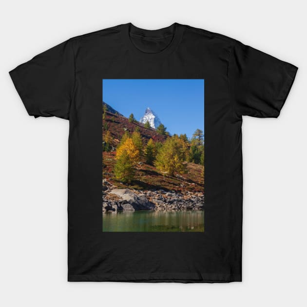 Matterhorn, Zermatt, Valais, Switzerland, Europe, autumn T-Shirt by Kruegerfoto